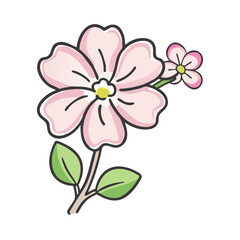 phlox flower icon, phlox flower vector illustration-simple illustration of phlox flower, perfect for phlox flower logos and icons