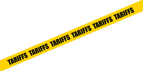 America tariffs, China tariffs, tariff as a trade war policy, Economic tariffs symbol