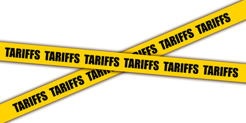 America tariffs, China tariffs, tariff as a trade war policy, Economic tariffs symbol