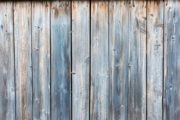 Fototapeta premium Wooden wall with weathered grey planks in a rustic setting near a forest