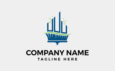 Fototapeta premium Fresh cleaning services logo design for your business Vector illustration