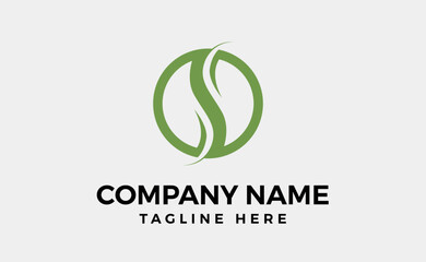 Obraz premium Leaf nature Logo Template