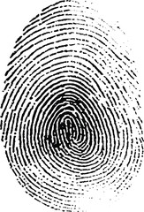 Fingerprint finger print lock secure security logo icon vector template.