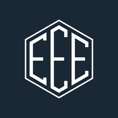 Obraz premium initial monogram logo with Polygon style design