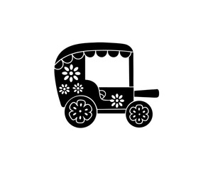 creative details Rickshaw Art Motif Icon