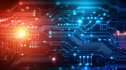 Fototapeta premium Abstract Circuit Board Technology Background Design