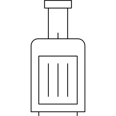 Luggage single vector illustration icon