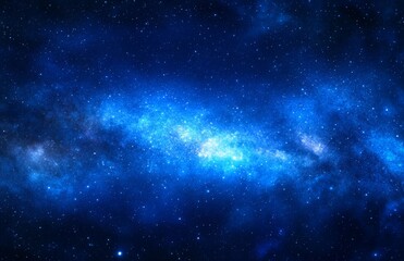 Fototapeta premium The universe's outer space is filled with a night sky of stars and galaxies