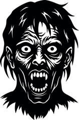 Fototapeta premium creepy-zombie-face