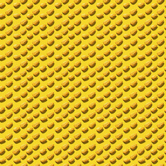 Seamless Pattern Of Golden Almonds