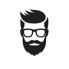 vector hipster man icon design
