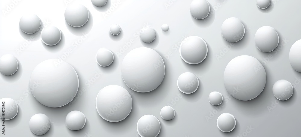 Canvas Prints a modern abstract circle background featuring white and gray hues is presented in a simple design st