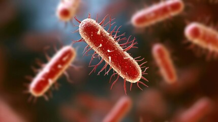 Microscopic view of bacteria; science research (1)