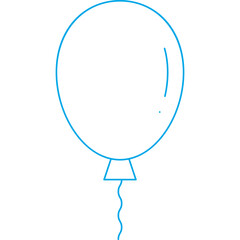 Balloon single vector illustration icon