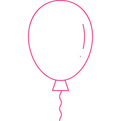 Balloon single vector illustration icon