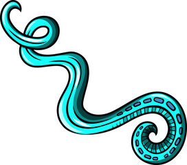 Cartoon decorative curl