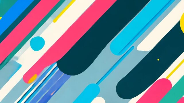Bunte flache geometrische Formen im Design
