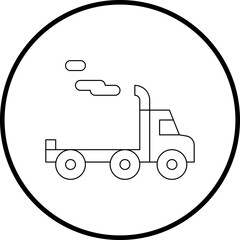 Trailer single vector illustration icon