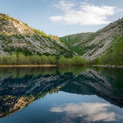 mountain lake in the mountains