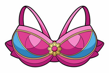 pink butterfly on a white background