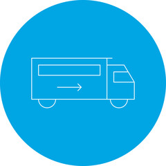 Van single vector illustration icon