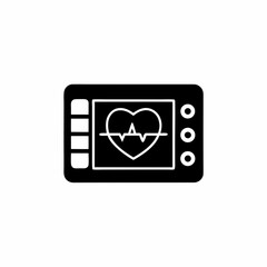 creative details Heartbeat Monitor Icon Vector Illustration