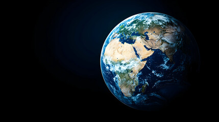 Fototapeta premium Pixelated Earth In Space