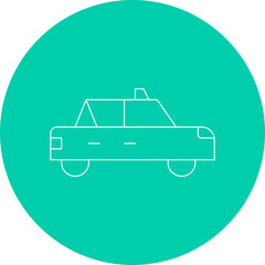 Cab single vector illustration icon