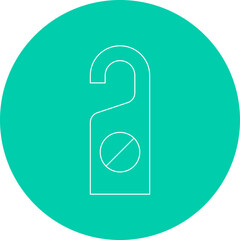 Do not Disturb single vector illustration icon