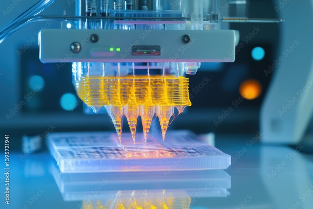 Poster advanced technology in laboratory setting for precision liquid handling and analysis