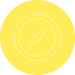 Compass single vector illustration icon