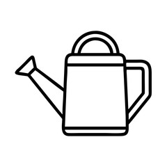 Watering can vector illustration for garden tools and plant care equipment design