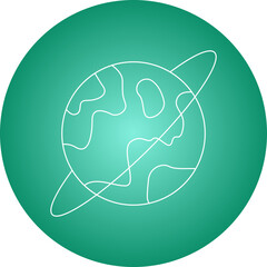 Globe single vector illustration icon