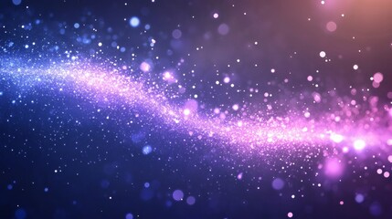 Naklejka premium A mesmerizing display of swirling, vibrant purple and pink particles.