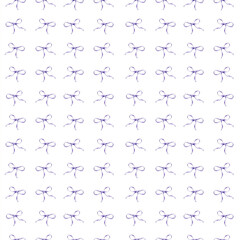Obraz premium Pattern with bows on a white background.
