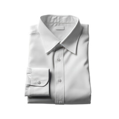Button-up dress shirt mockup folded apparel showcase minimalist style product photography