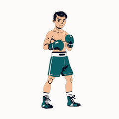 man with boxing gloves