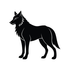wolf silhouette art
