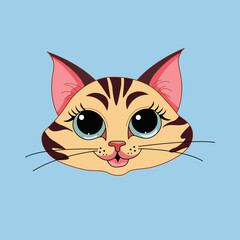 vector illustration of a cat