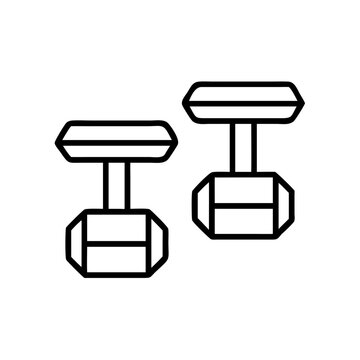 black cufflinks icon, simple design clip art preview