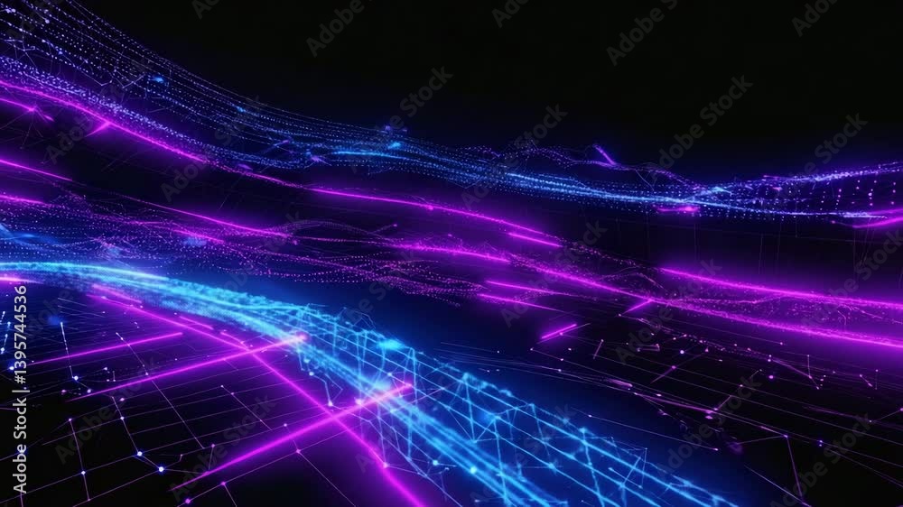 Poster ultra futurist tech abstract background, where dynamic holographic grids,