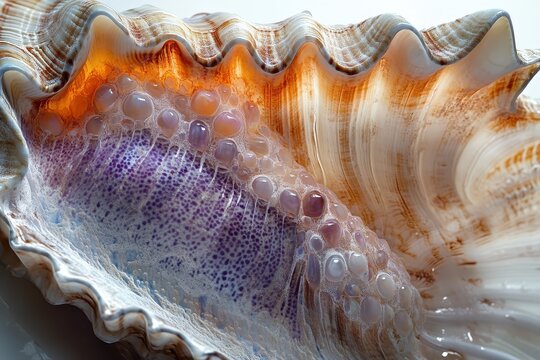 Stunning Seashell Closeup Ocean Treasure Nature Beauty