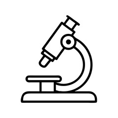 Microscope vector image for science education laboratory research and medical study