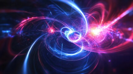 Quantum System Illuminated by Swirling Holographic