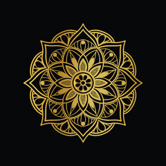  Hand drawn mandala round ornament, Pattern in the form of a mandala. Henna tattoo mandala. Mehndi style. Decorative pattern in oriental style. Coloring book page