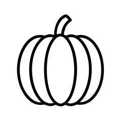 Pumpkin outline vector illustration for halloween thanksgiving fall harvest season