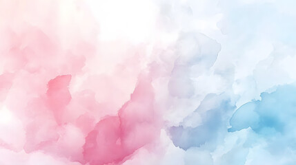 Soft Whispers of Color: Delicate watercolor washes of pink and blue blend in a captivating dance of abstract art, evoke a sense of calm and serenity.