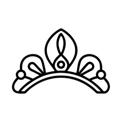 Elegant princess crown tiara vector design for wedding and beauty related projects © IsratJahan