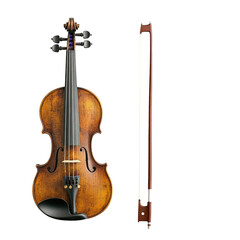 Fototapeta premium Classical Violin Bow on transparent background