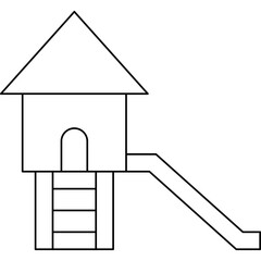 Slide single vector illustration icon